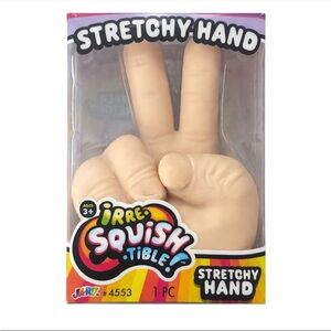 Squishy STRETCHY HAND PEACE SIGN Squish Toy 5” NEW RELEASE Jaru
